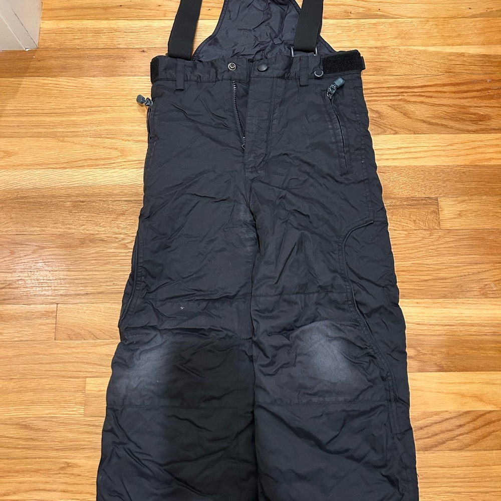 Black Snow Bib Overalls